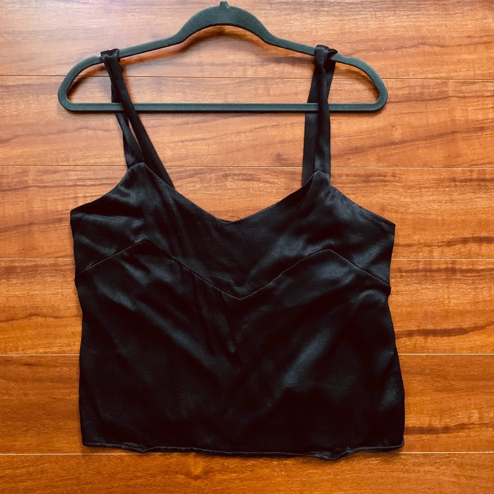 Shimmery Zara Black Tank Top